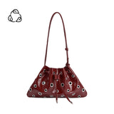 Paloma Burgundy Recycled Vegan Shoulder Bag