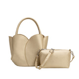 Tulip Gold Recycled Vegan Top Handle Bag
