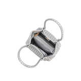 SAMPLE YP9234 Silver Top Handle Bag - FINAL SALE