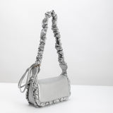 SAMPLE SM0157 Silver Shoulder Bag - FINAL SALE