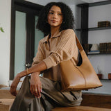 SAMPLE YP9016 Tan Tote Bag - FINAL SALE