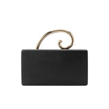 Raya Black Vegan Leather Crossbody Bag