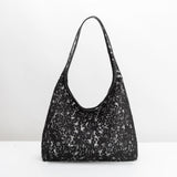 SAMPLE SM7489 Black Lace Tote Bag - FINAL SALE
