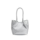 SAMPLE YP9234 Silver Top Handle Bag - FINAL SALE