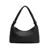Quinn Black Recycled Vegan Leather Shoulder Bag