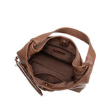 Amerie Chocolate Recycled Vegan Leather Tote Bag