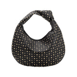 SAMPLE UA3512 Black Studded Large Hobo Bag - FINAL SALE