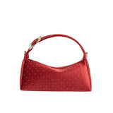 Shanice Red Velvet Crossbody Bag