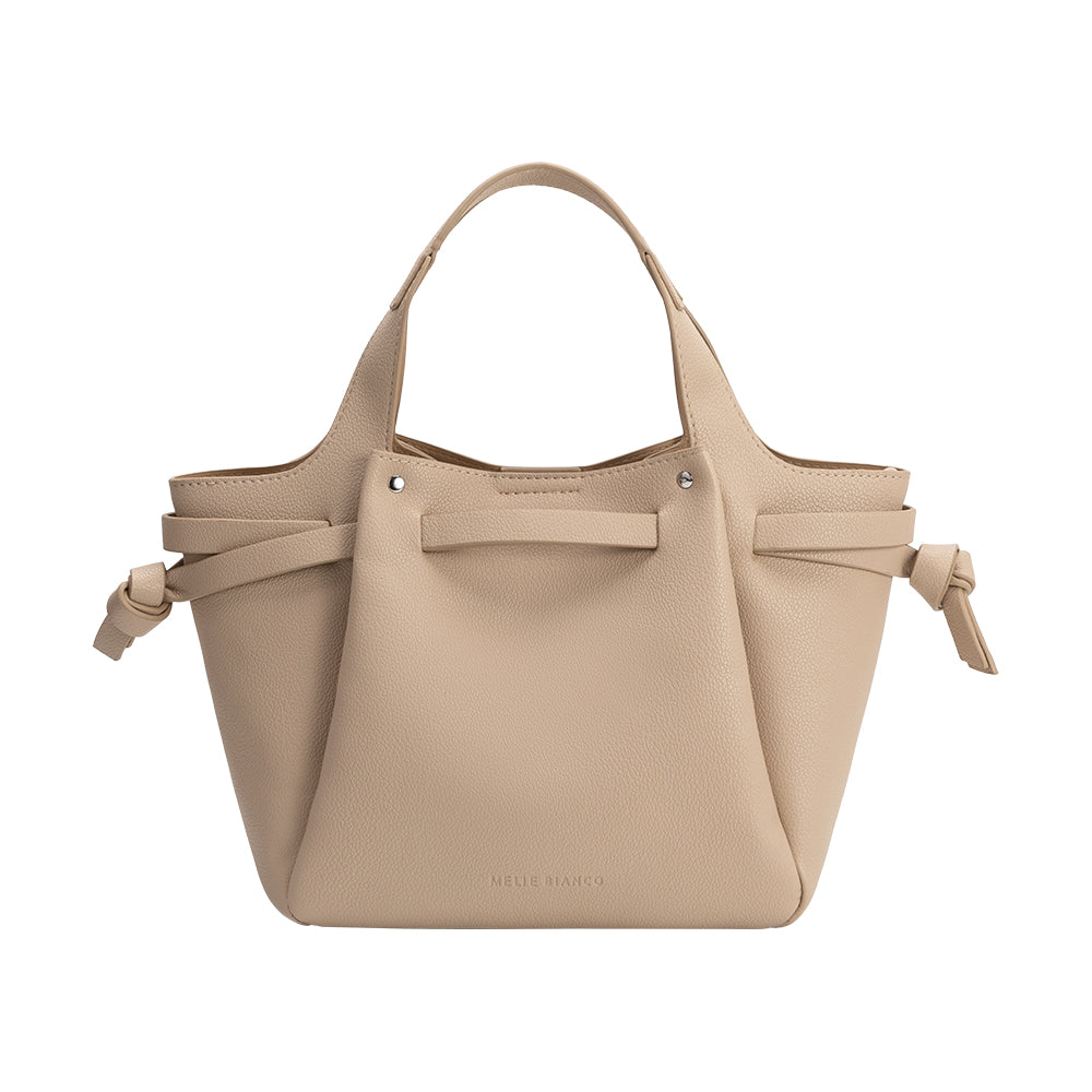 Nude Avril Recycled Vegan Leather Top Handle Bag | Melie Bianco Nude Avril Recycled Vegan Leather Top Handle Bag | Melie Bianco