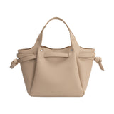 Avril Nude Recycled Vegan Leather Top Handle Bag