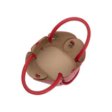 Tulip Red Recycled Vegan Top Handle Bag