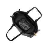 Candace Black Recycled Vegan Leather Shoulder Bag