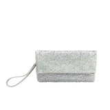 Fayth Silver Rhinestone Wristlet
