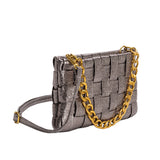 SAMPLE YP8800 Pewter Small Crossbody Bag - FINAL SALE