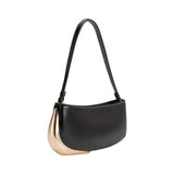 Sade Black Recycled Vegan Leather Shoulder Bag