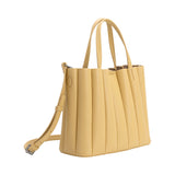 Adela Yellow Recycled Vegan Leather Tote Bag