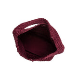 Johanna Burgundy Large Recycled Vegan Suede Shoulder Bag