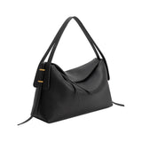 Emory Black Recycled Vegan Leather Top Handle Bag