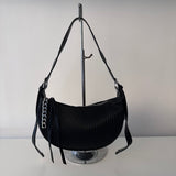 SAMPLE SM1363 Black Shoulder Bag - FINAL SALE
