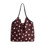 Cathy Burgundy Satin Tote Bag