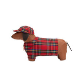 Dog Plaid Vegan Leather Crossbody Bag
