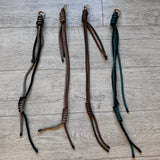 SAMPLE BD1055 Black Knotted Long Rope Bag Charm - FINAL SALE