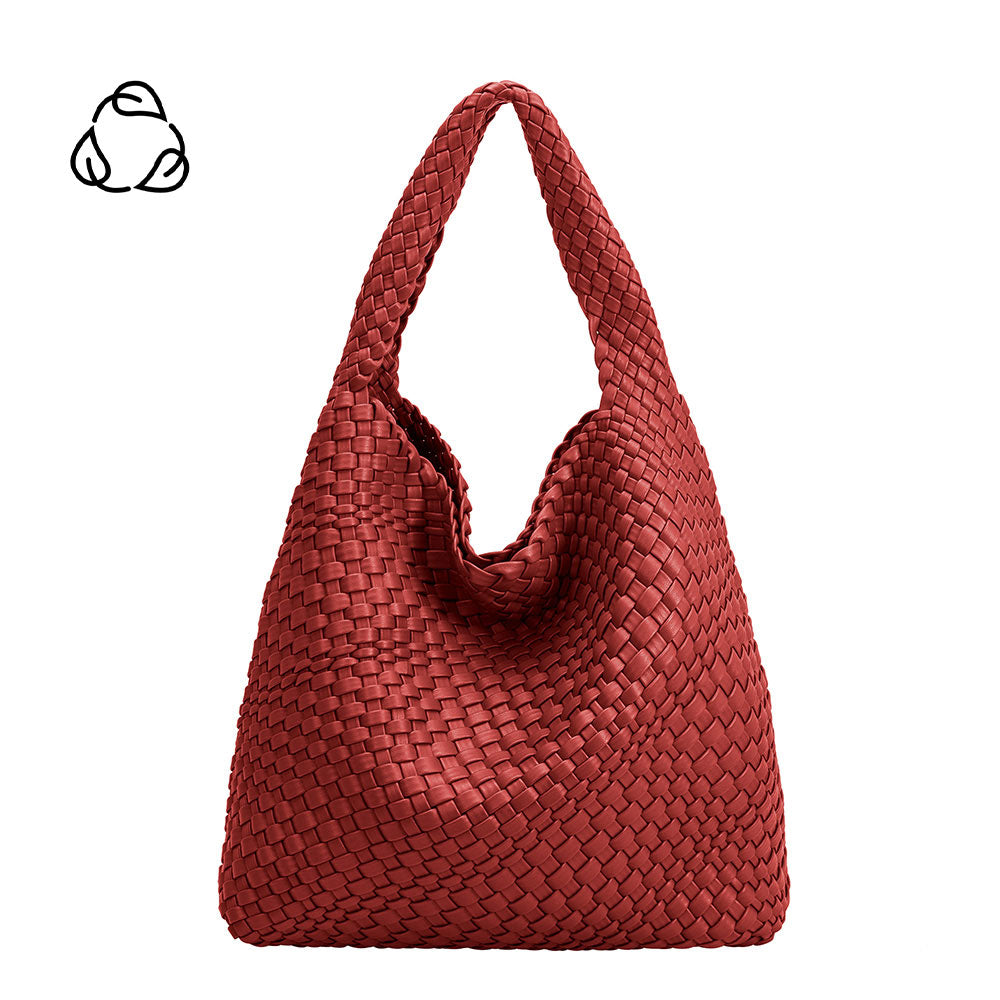 Vegan Leather Woven Handbags