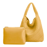 Johanna Yellow Large Recycled Vegan Shoulder Bag
