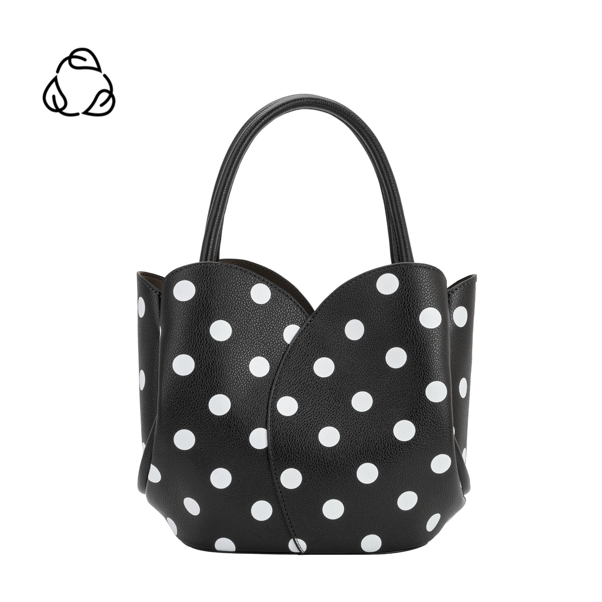 Tulip Polka Dot Recycled Vegan Top Handle Bag