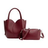 Tulip Burgundy Recycled Vegan Top Handle Bag