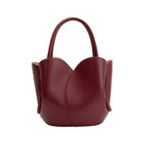 Tulip Burgundy Recycled Vegan Top Handle Bag