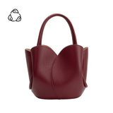 Tulip Burgundy Recycled Vegan Top Handle Bag