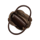 Tulip Chocolate Polka Dot Recycled Vegan Top Handle Bag