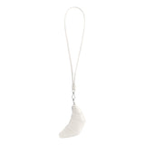 Croissant Mini White Vegan Bag Charm
