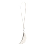 Croissant Mini White Vegan Bag Charm