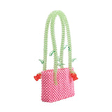 Flor Pink Beaded Shoulder Bag