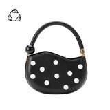 Jennie Black Recycled Vegan Top Handle Bag