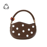 Jennie Chocolate Recycled Vegan Top Handle Bag