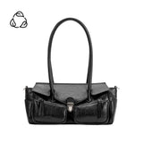 Ruthie Black Recycled Vegan Shoulder Bag