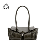 Ruthie Olive Recycled Vegan Shoulder Bag