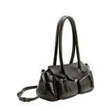 Ruthie Olive Recycled Vegan Shoulder Bag