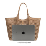 Malia Sage Laser Cut Vegan Leather Tote Bag