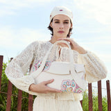 Beatriz Bone Recycled Vegan Leather Crossbody Bag