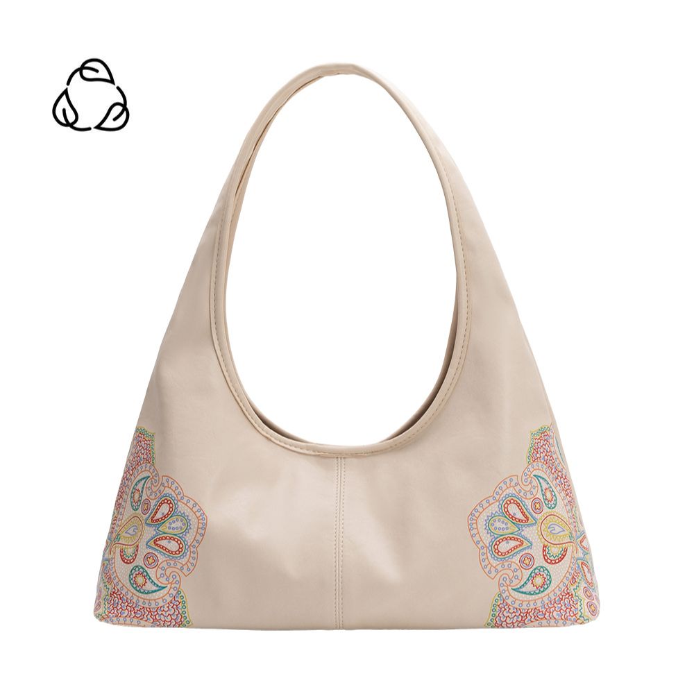 Tinsley Bone Recycled Vegan Leather Shoulder Bag