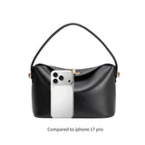 Lana Black Recycled Vegan Leather Crossbody Bag