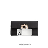 Elodie Green Satin Crossbody Bag