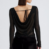 SAMPLE CL2302 Rhinestone Top (SMALL) - FINAL SALE