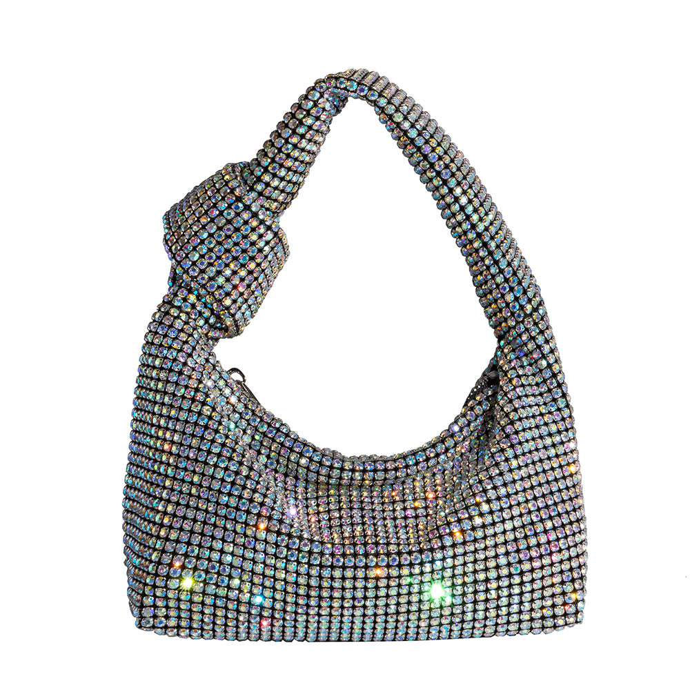 Multi Reena Small Crystal Top Handle Bag | Melie Bianco