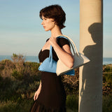 Dakota White Recycled Vegan Shoulder Bag