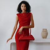 Dakota Black Recycled Vegan Shoulder Bag